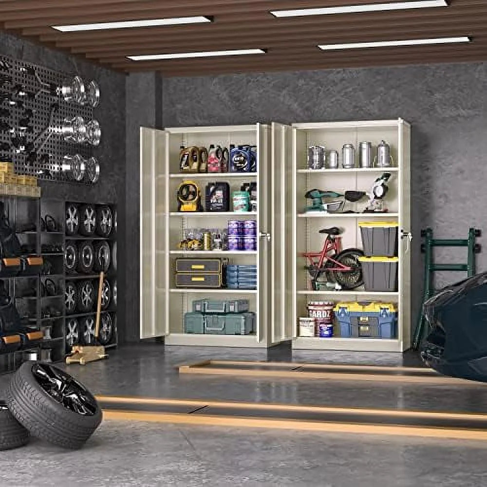 Black Steel Locking Tool Cabinet U294395