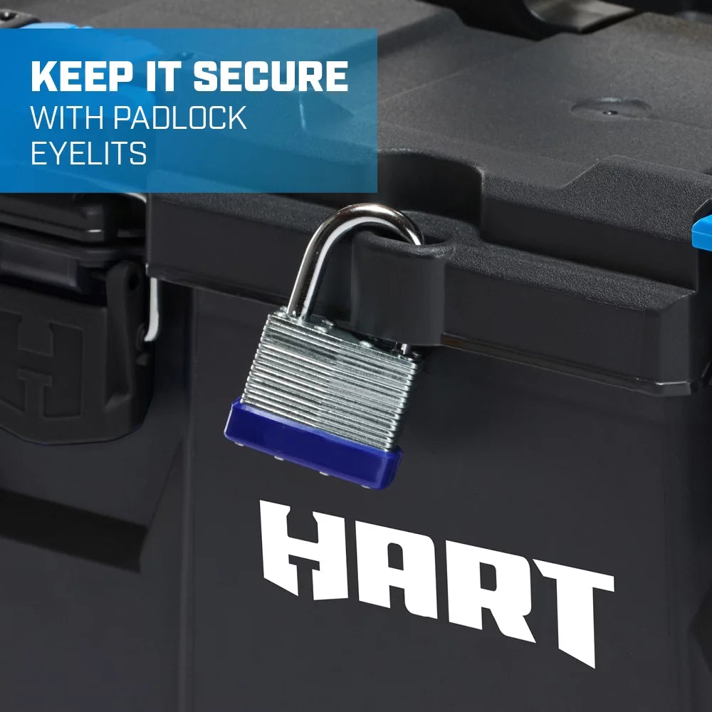 3 Piece Resin Plastic Modular Toolbox System B7317