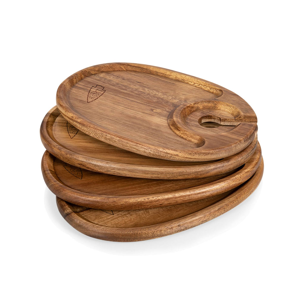 Brown Wine Appetizer Plates Set H6347