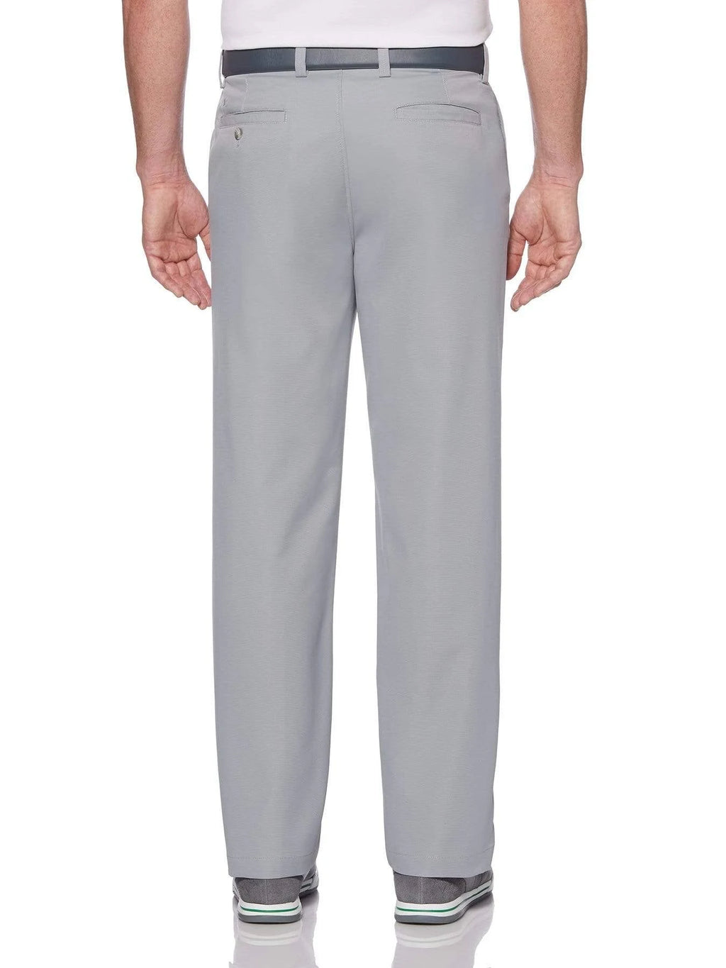 Sleet Gray 100% Polyester Stretch Pant N313