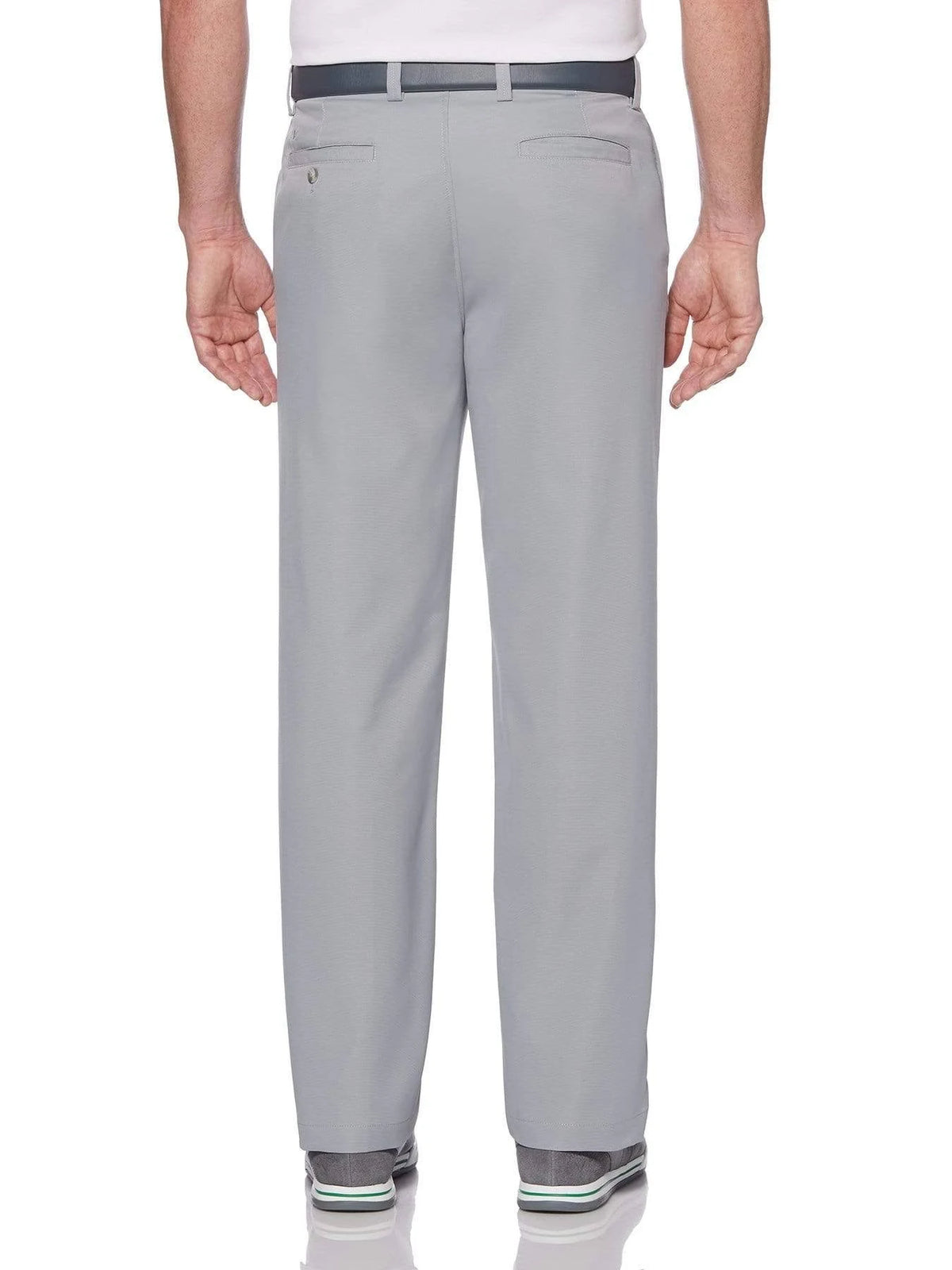 Sleet Gray 100% Polyester Stretch Pant N313