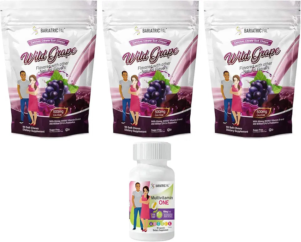 90-Day Bariatric Vitamin Bundle Multivitamin Capsule Calcium Citrate Soft Chews O580884