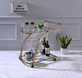 Gold Rolling Bar Serving Cart Z9779