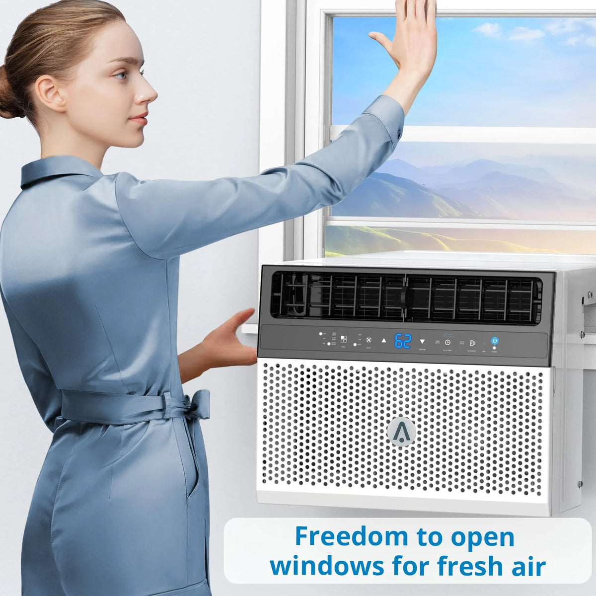 6000 BTU Window Air Conditioner with Remote Control O38000