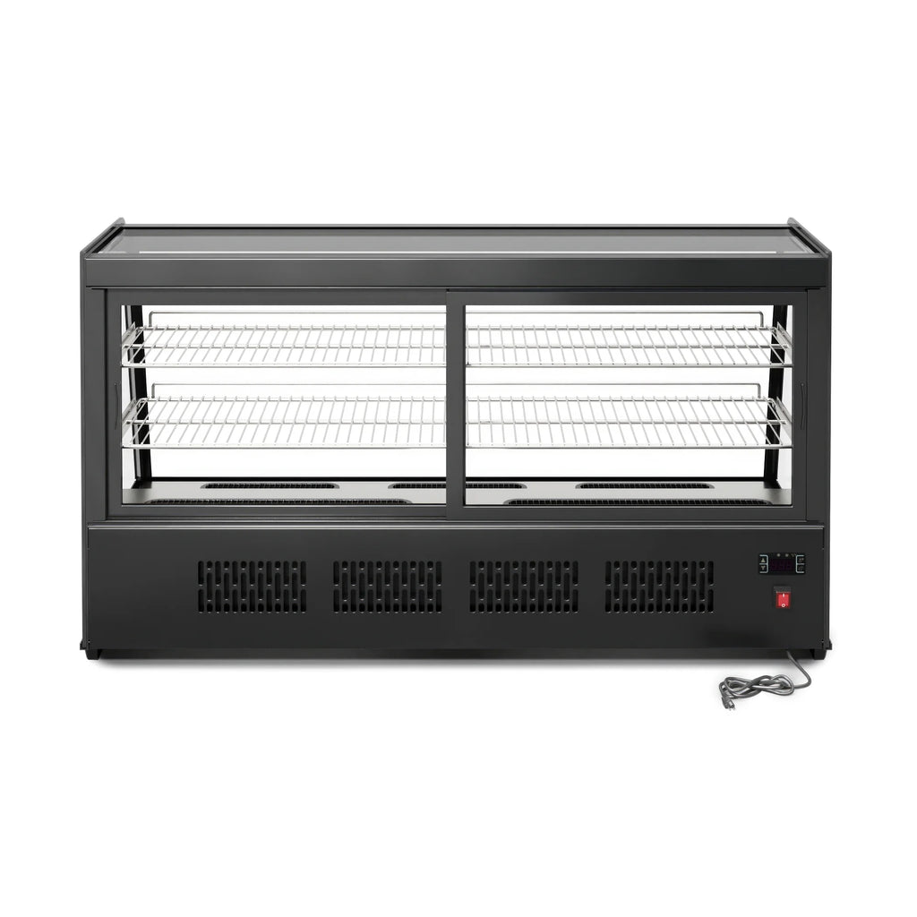 Black Countertop Bakery Display Refrigerator U213