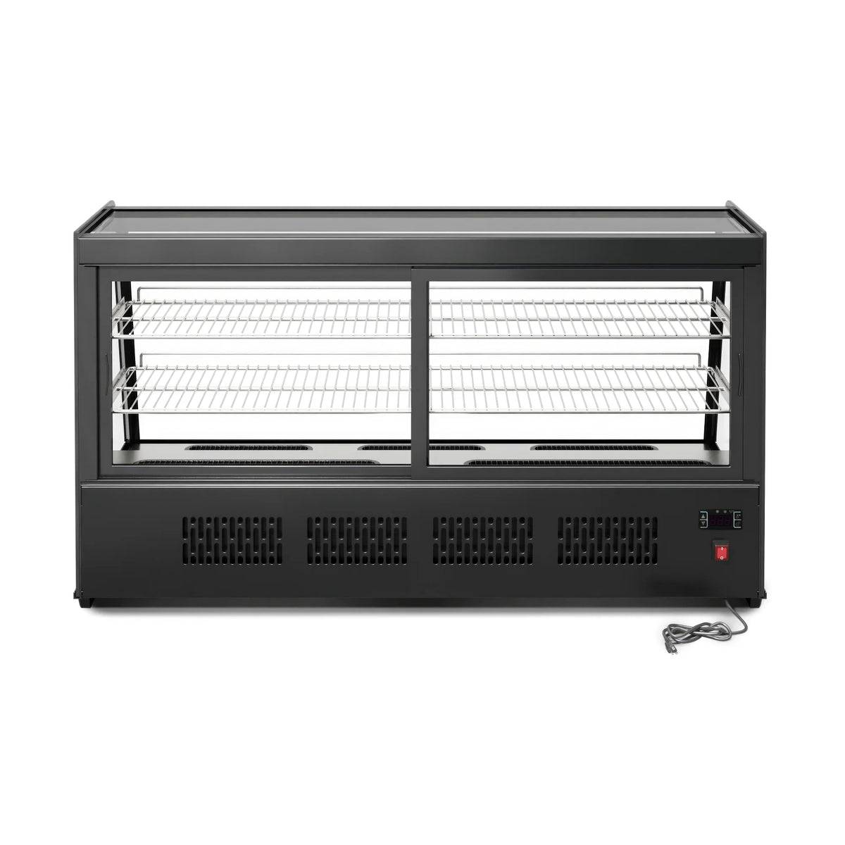 Black Countertop Bakery Display Refrigerator U213