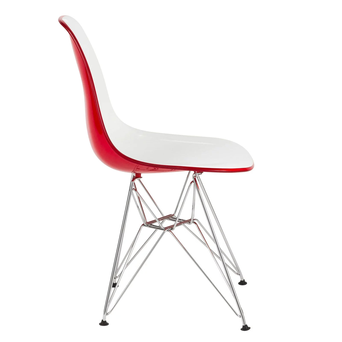 White Red Set of 2 Dining Side Chair M32340