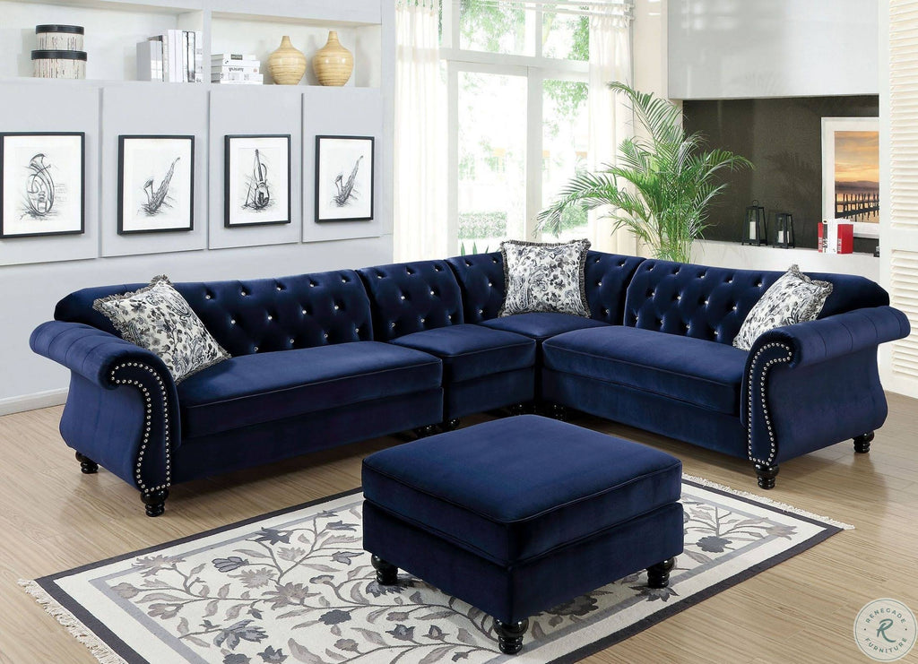 Blue Ottoman M110399