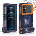 Waterproof Protective Case for Phones Up to 6.9 Inch with Lanyard H8519