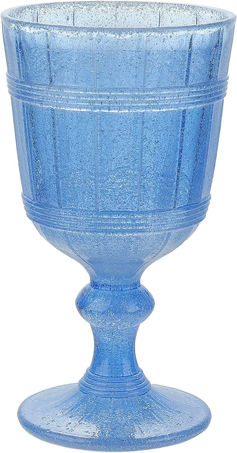 Vintage Blue 11 Ounce Wine Glasses Set of 4 X9117