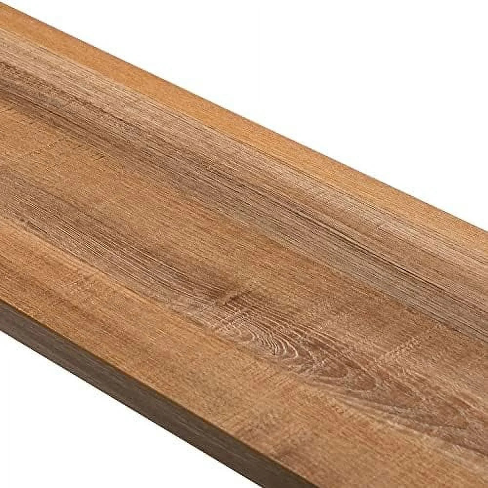 Rustic Wood Console Table with Metal Frame J24005