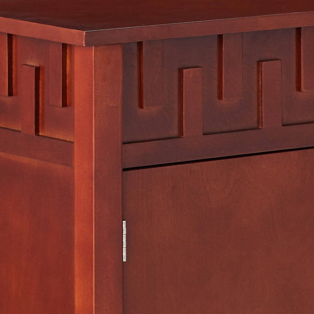 Walnut Wood Sideboard Buffet Console Table with Storage Doors I515