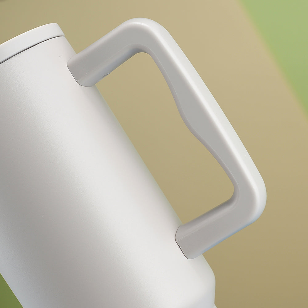 40 oz Insulated Stainless Steel Tumbler with Handle and Straw Lid A112185