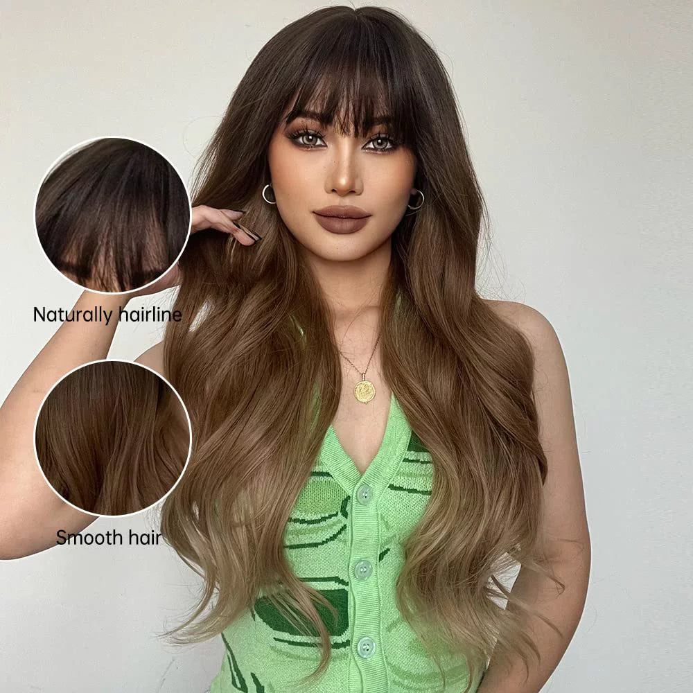 Long Wave Heat Resistant Fibre Synthetic Wig F574