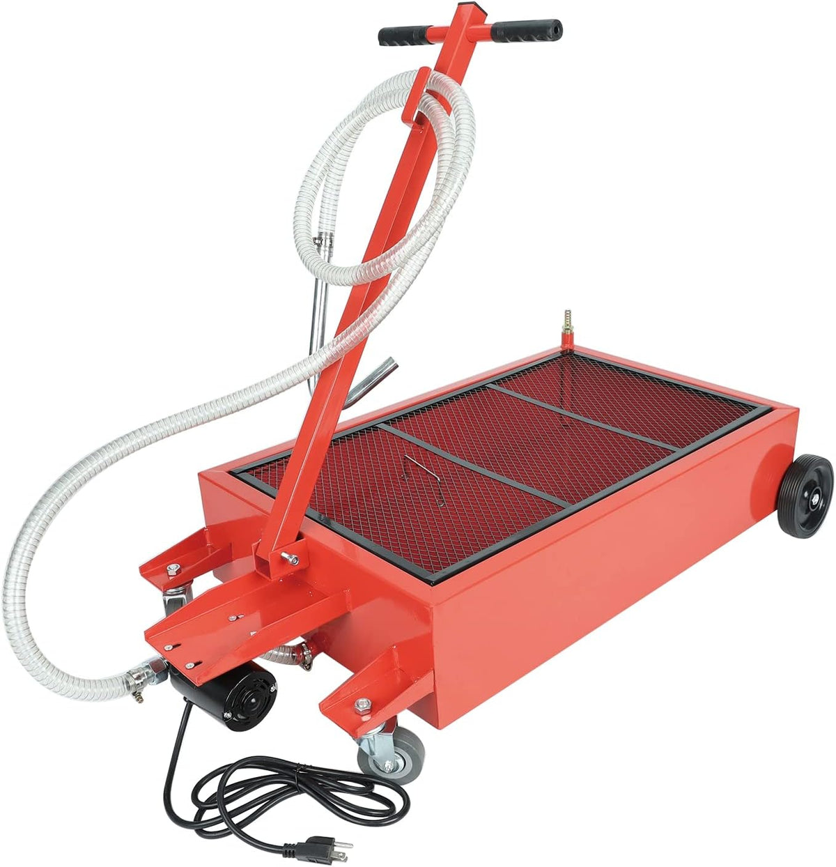 17 Gallon Low Profile Portable Oil Drain Pan with 12V DC Electric Pump J673993