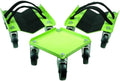 Snowmobile Dolly Heavy Duty V-Slide with 2.5 PVC Swivel Casters Rubber Pad and 2 Pairs of Straps U14249