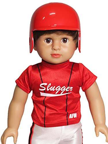 Red Baseball Uniform for 18-Inch Dolls T53425