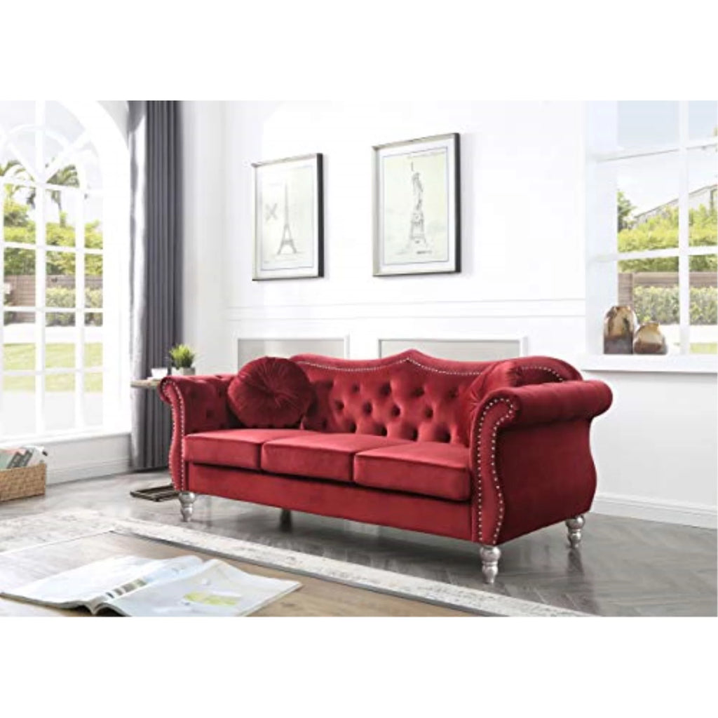 Burgundy Sofa Y22336