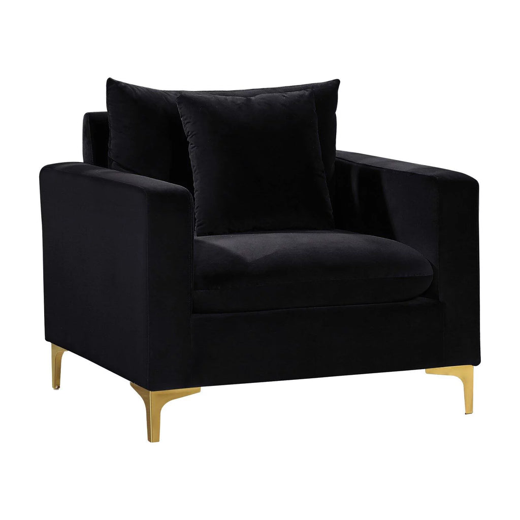 Pink Velvet Accent Chair M2417