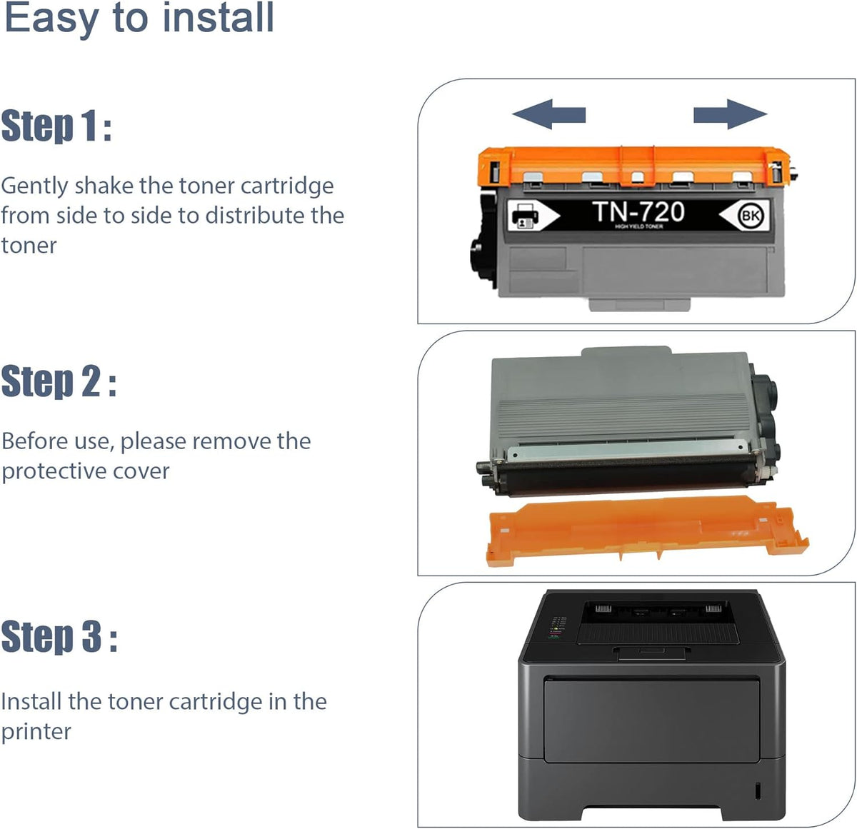 Black TN-720 Toner Cartridge M48052