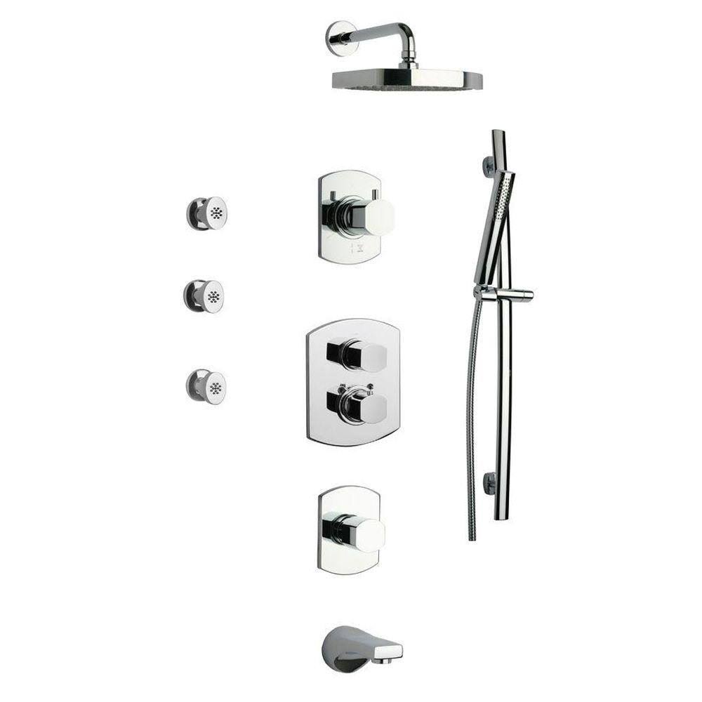 Chrome 8 in Shower System T215957