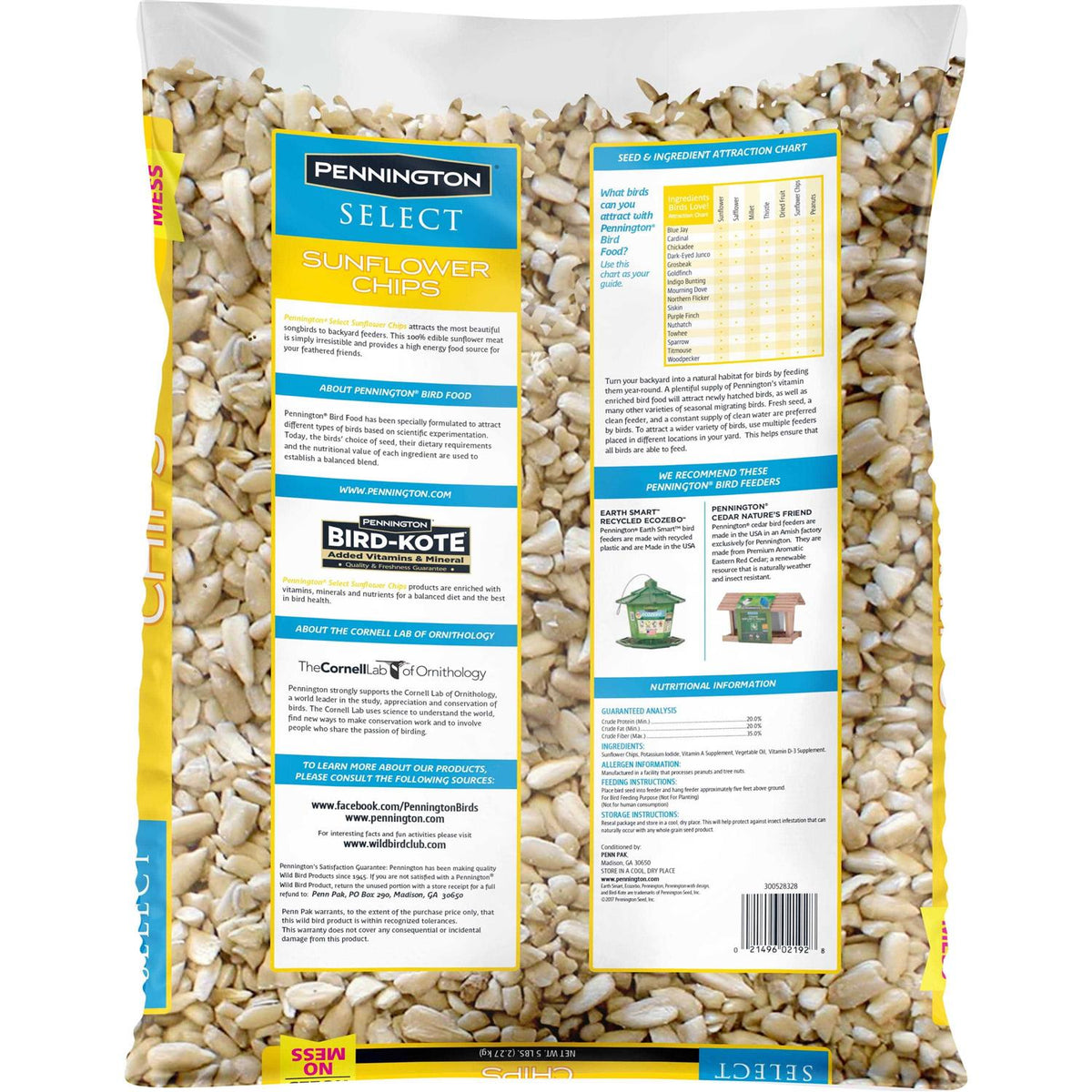 Sunflower Chips Wild Bird Food and Seed U921513