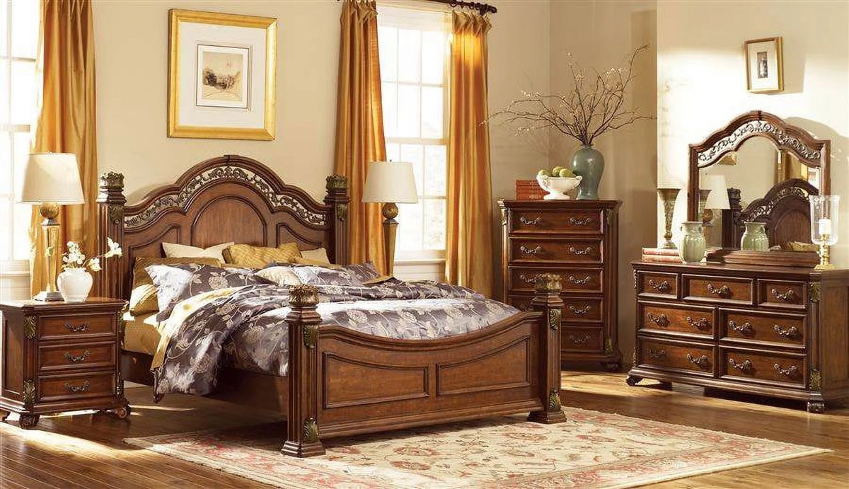 Dark Brown 3 Drawer Night Stand B845