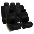 Black Split Bench Seat Covers Full Set L5441