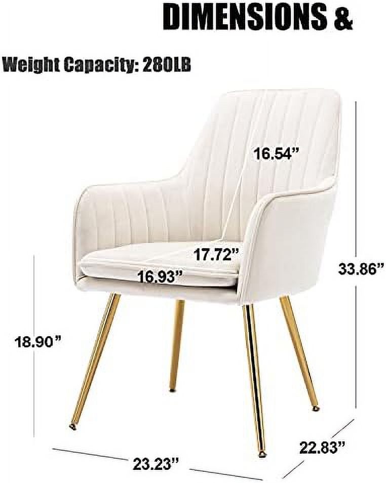 Beige Velvet Accent Chair B170612