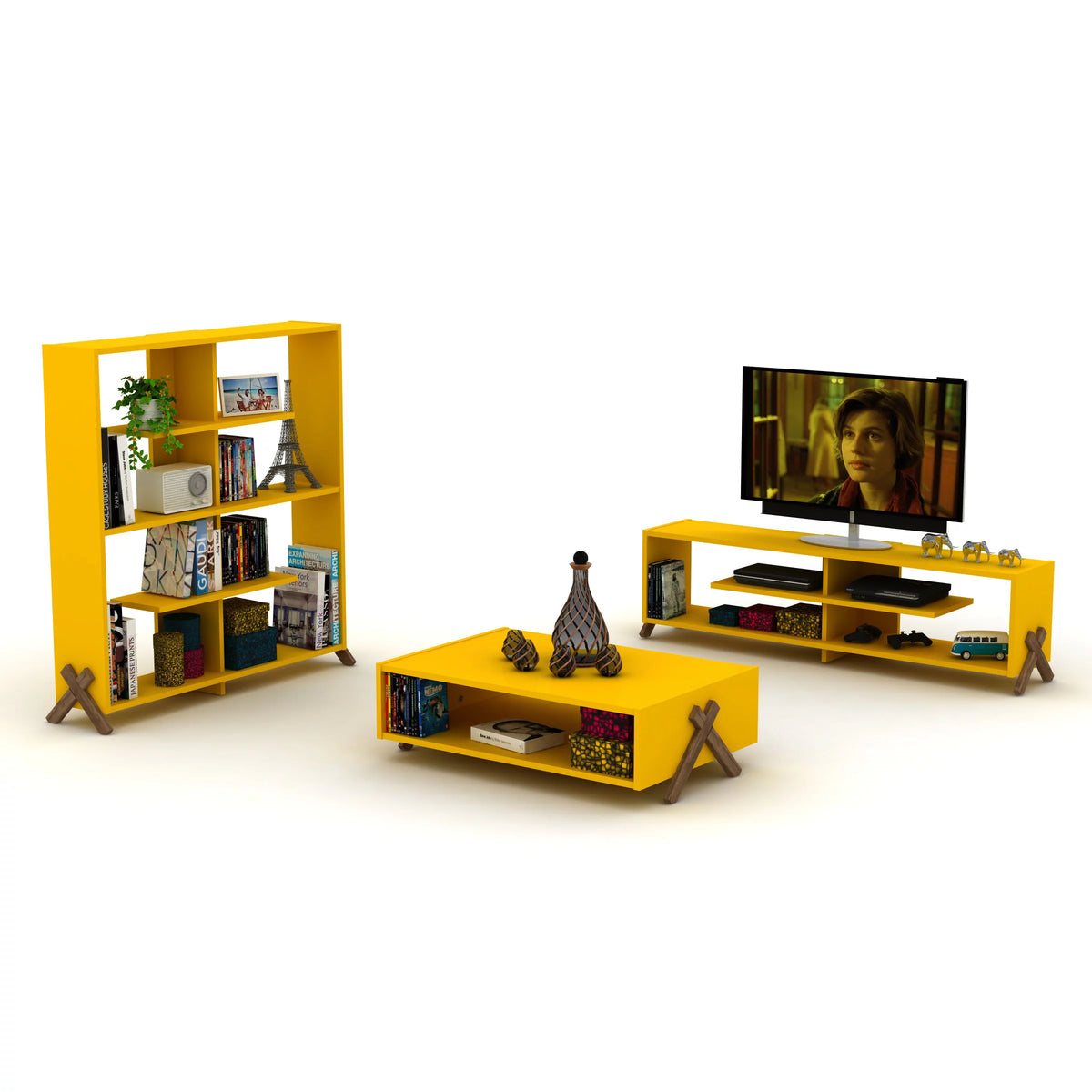 4 Tier Wood Bookshelf V31583