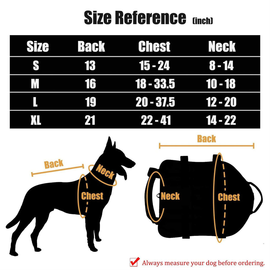 Tactical Dog Harness with Pouches S161