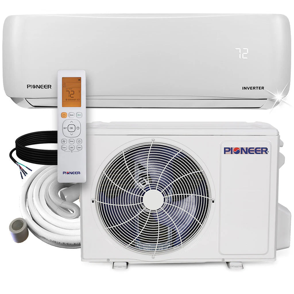 12,000 BTU 22 SEER 230V Ductless Mini-Split Inverter Air Conditioner Heat Pump System J66638