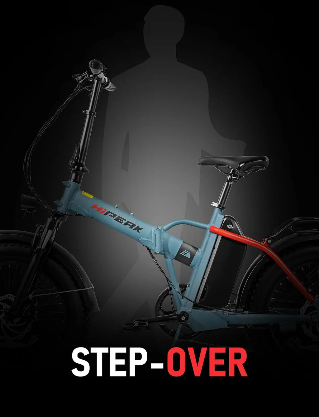 750W Folding Electric Bike 48V 15Ah Fat Tire V381934