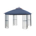 Midnight Trellis Replacement Canopy Top Cover for Steel Finial Gazebo V797374