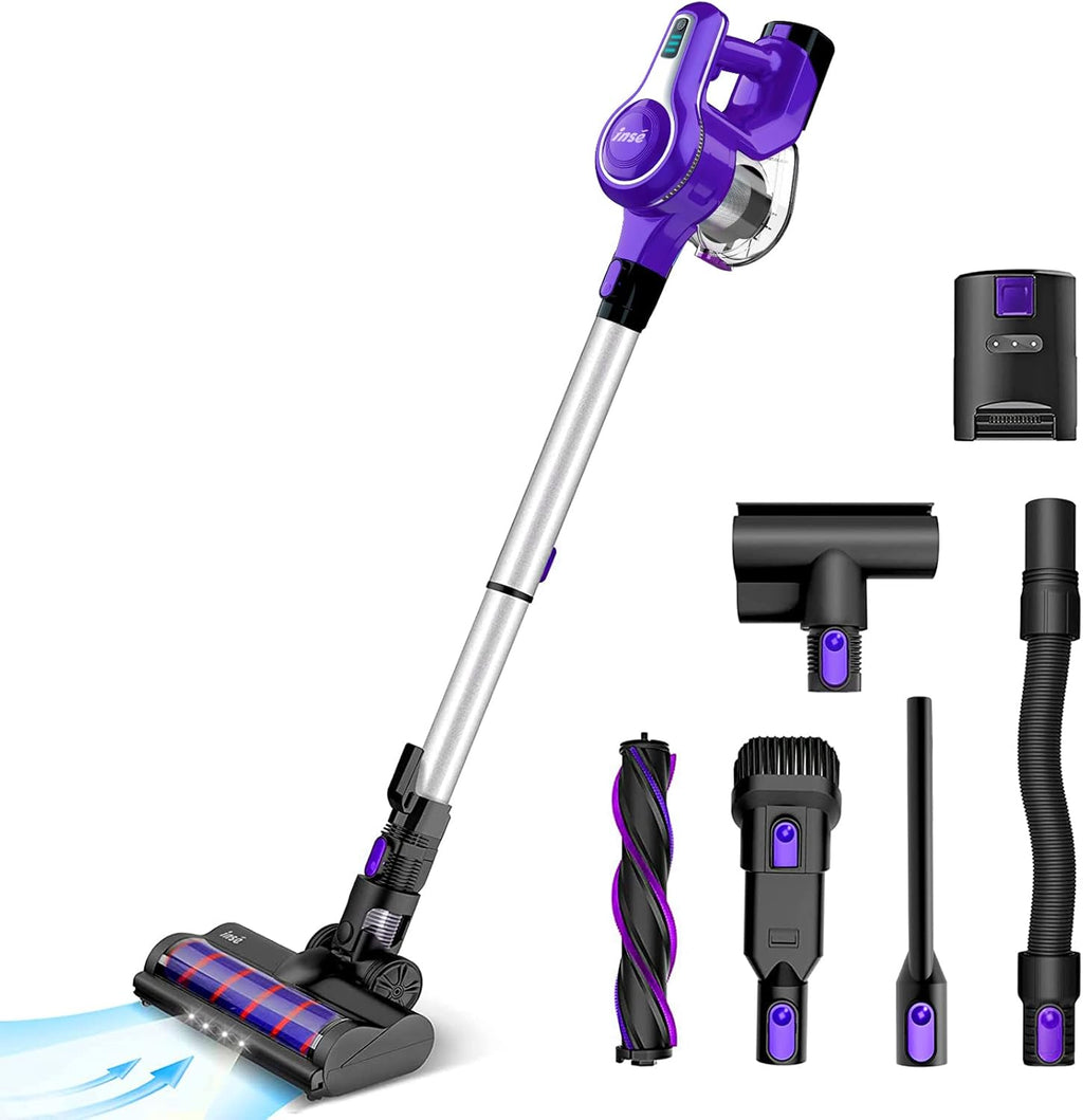 Cordless Stick Vacuum Cleaner, 23Kpa, 45min Runtime, 10-in-1, Blue W526735