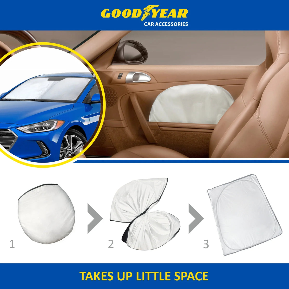 Foldable Windshield Sun Shade P647419