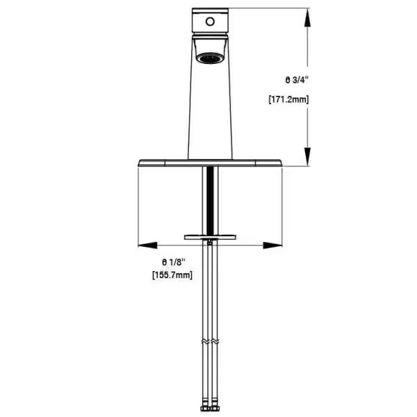 Single Hole Single-Handle Bathroom Faucet in Matte Black C226306