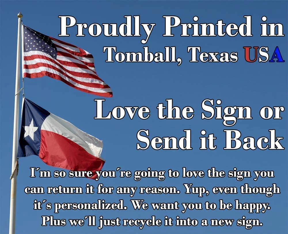 Metal Sign Indoor/Outdoor 12" x 18" F60208