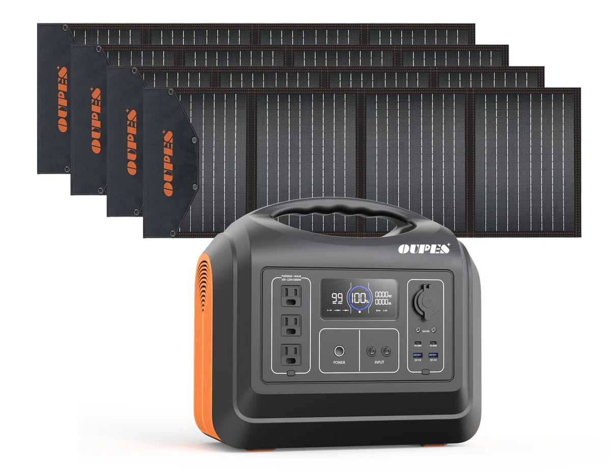 1800W Portable Power Station with 2 100W Panels H8866
