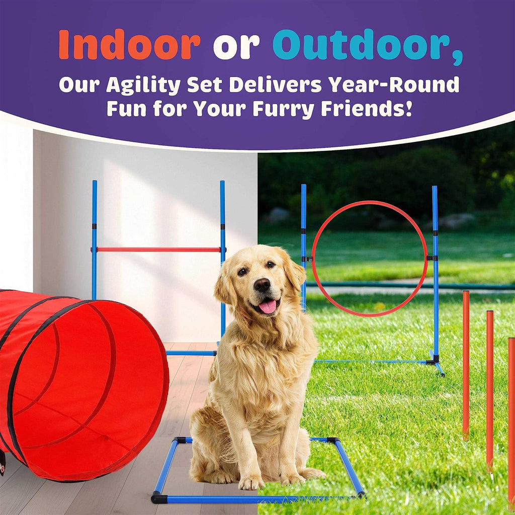15 Piece Dog Agility Course Backyard Set Z772577