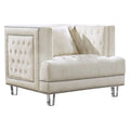Cream Velvet Chair R619