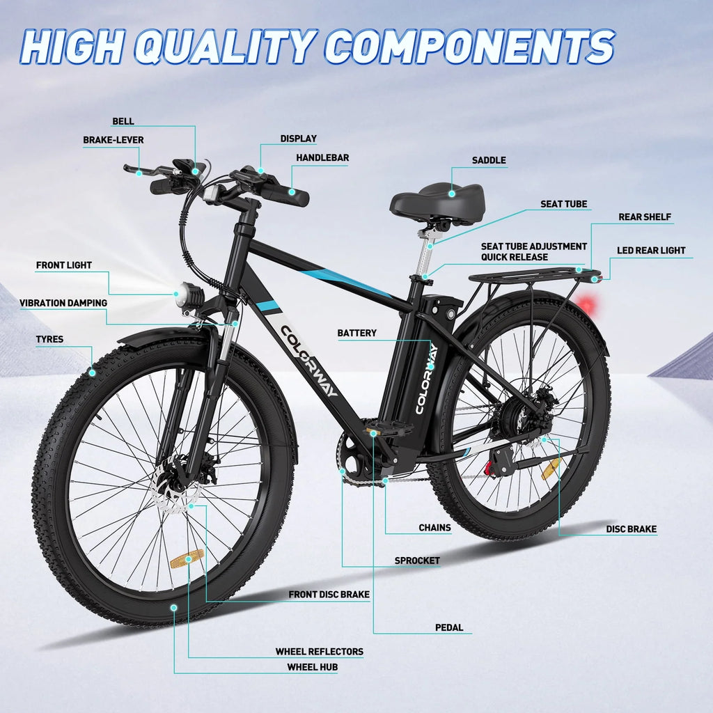 500W 26X3.0 Electric Bike M4744