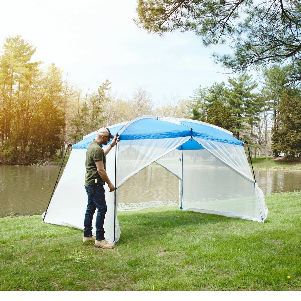 Blue 13 ft x 9 ft x 84 in Screen House Tent L87924