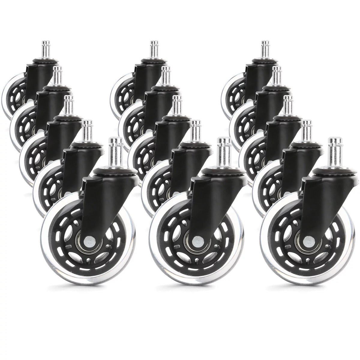 Heavy Duty Rubber Chair Casters 15Pcs M38665