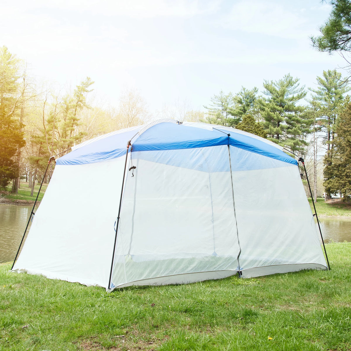 Blue 13 ft x 9 ft x 84 in Screen House Tent L87924