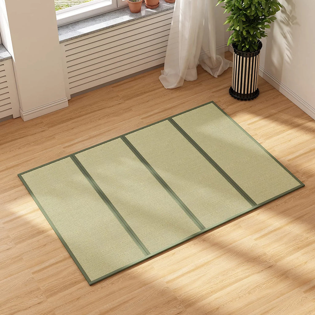 Full Size Natural Grass Tatami Floor Sleeping Mattress B38045