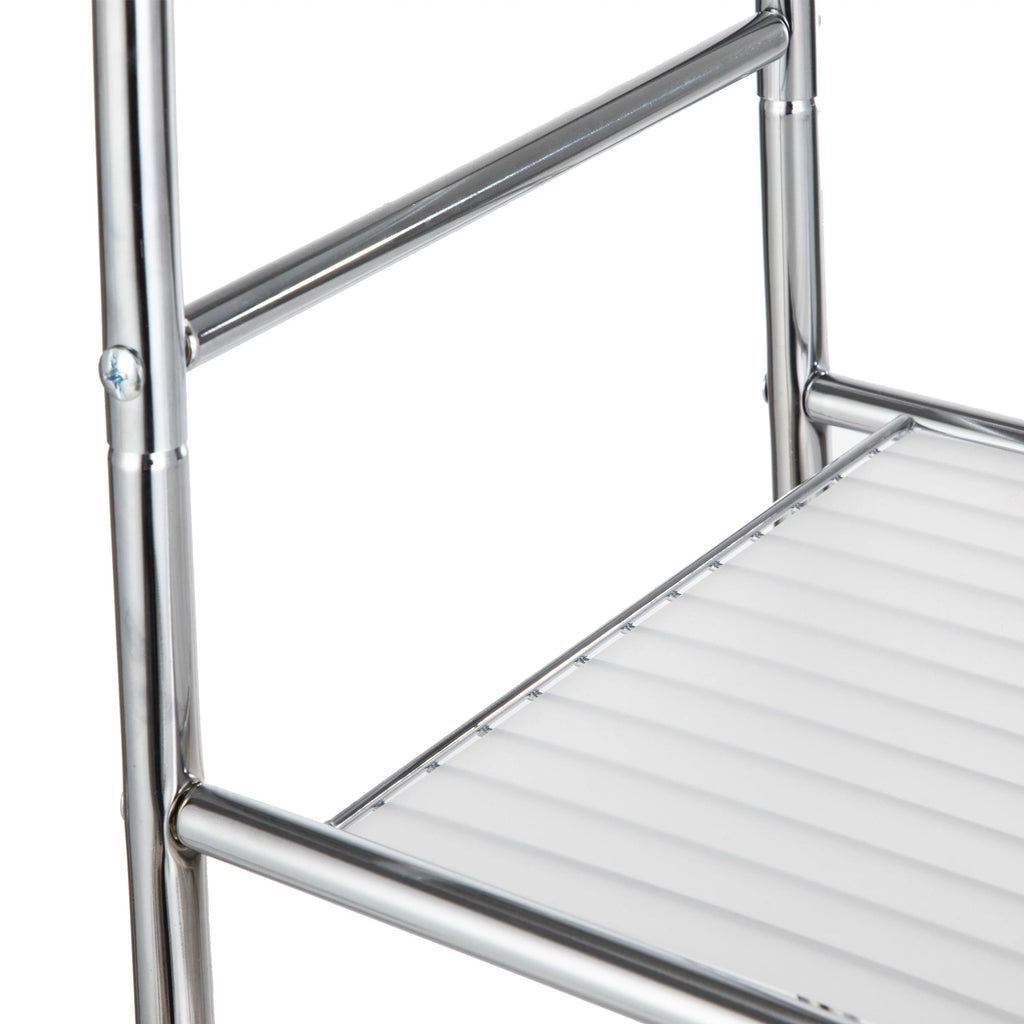 Over the Toilet Steel 3-Shelf Storage Unit Chrome M52093
