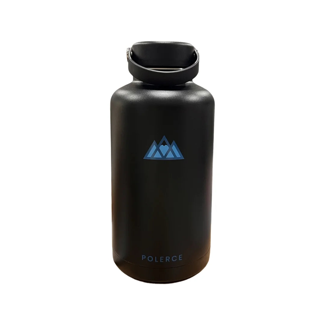 Black Stainless Steel Double Wall Insulated Bottle with Flex Cap 64 fl oz L7578