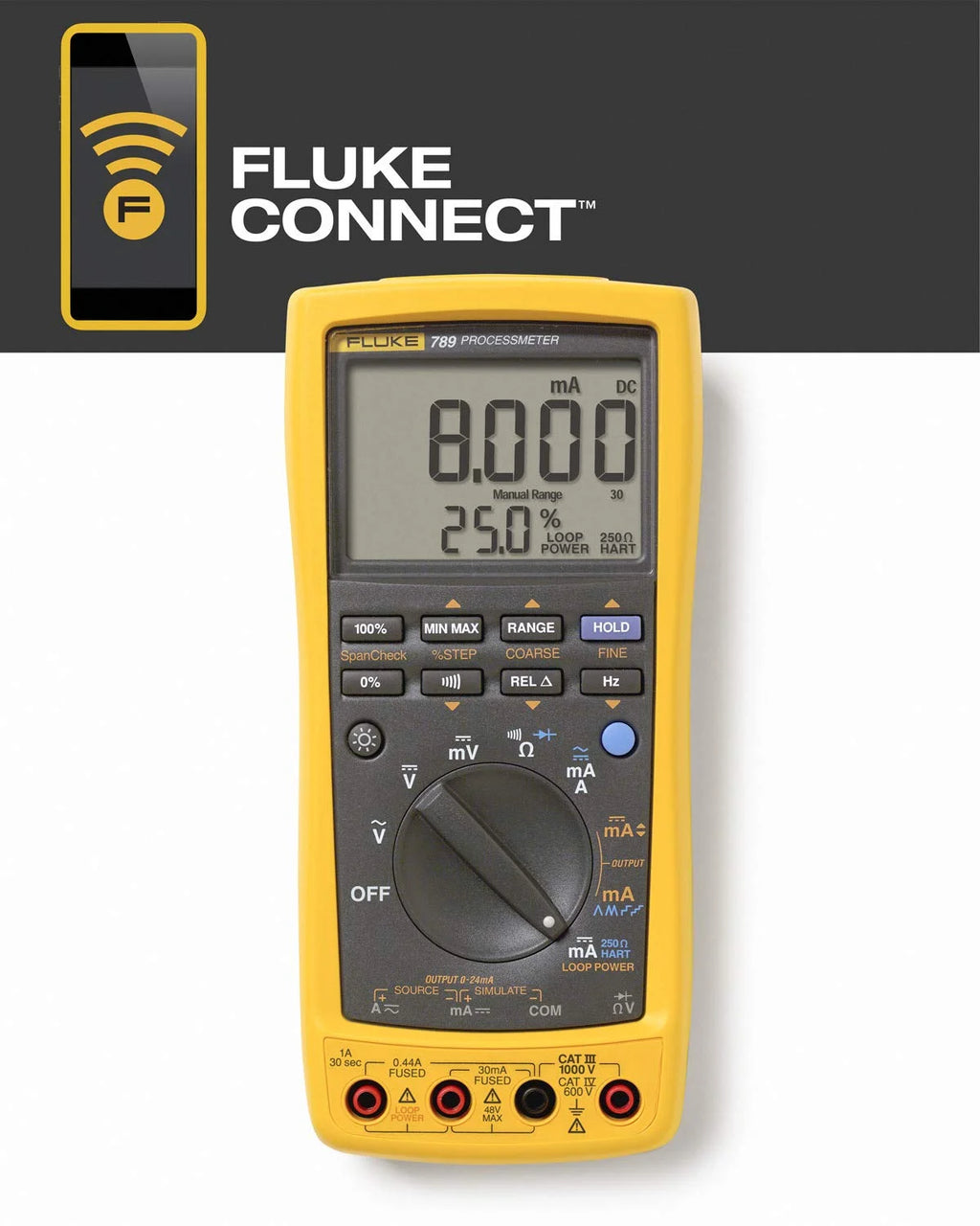 ProcessMeter with DMM Capabilities and 24 V Loop Supply K92058