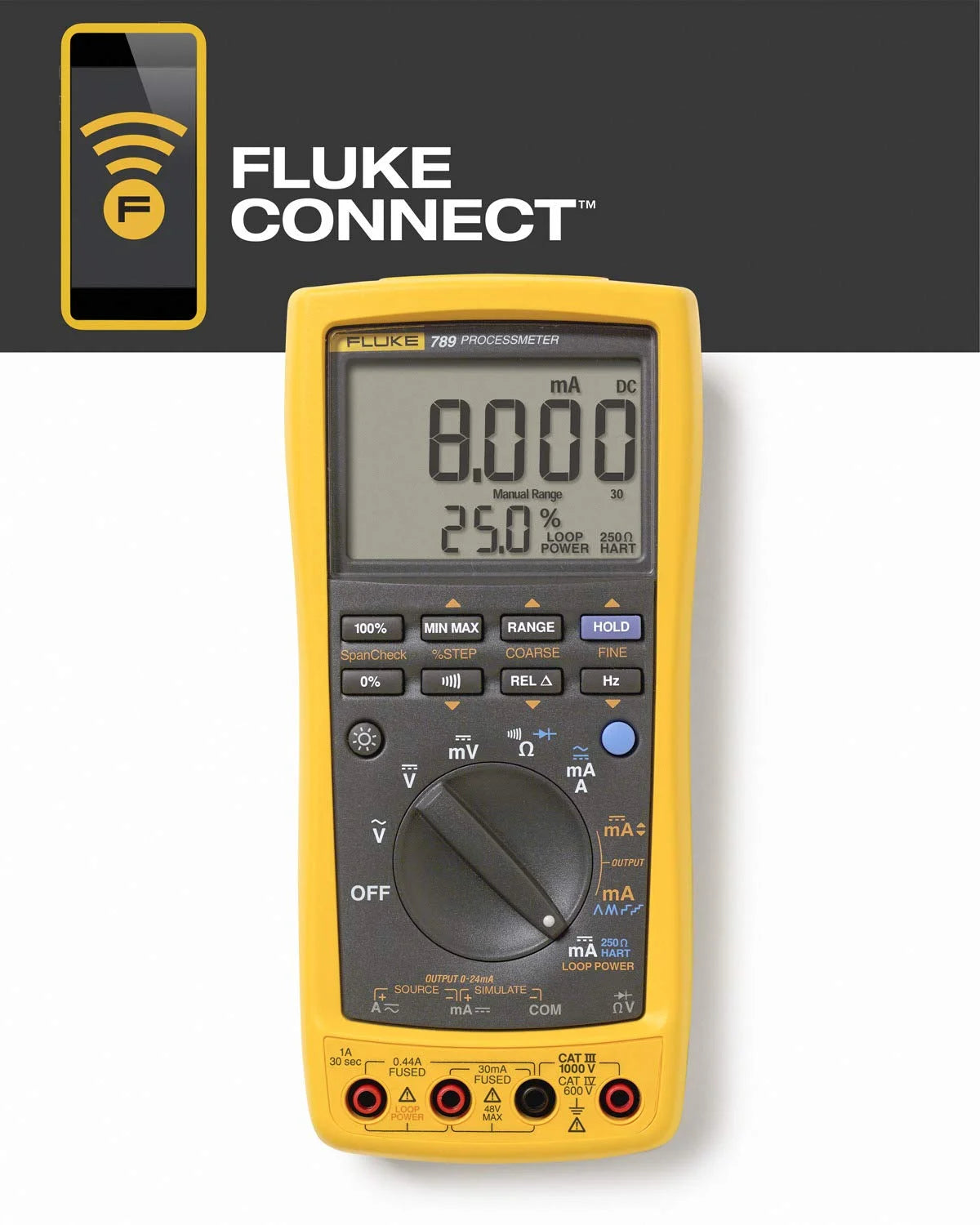 ProcessMeter with DMM Capabilities and 24 V Loop Supply K92058